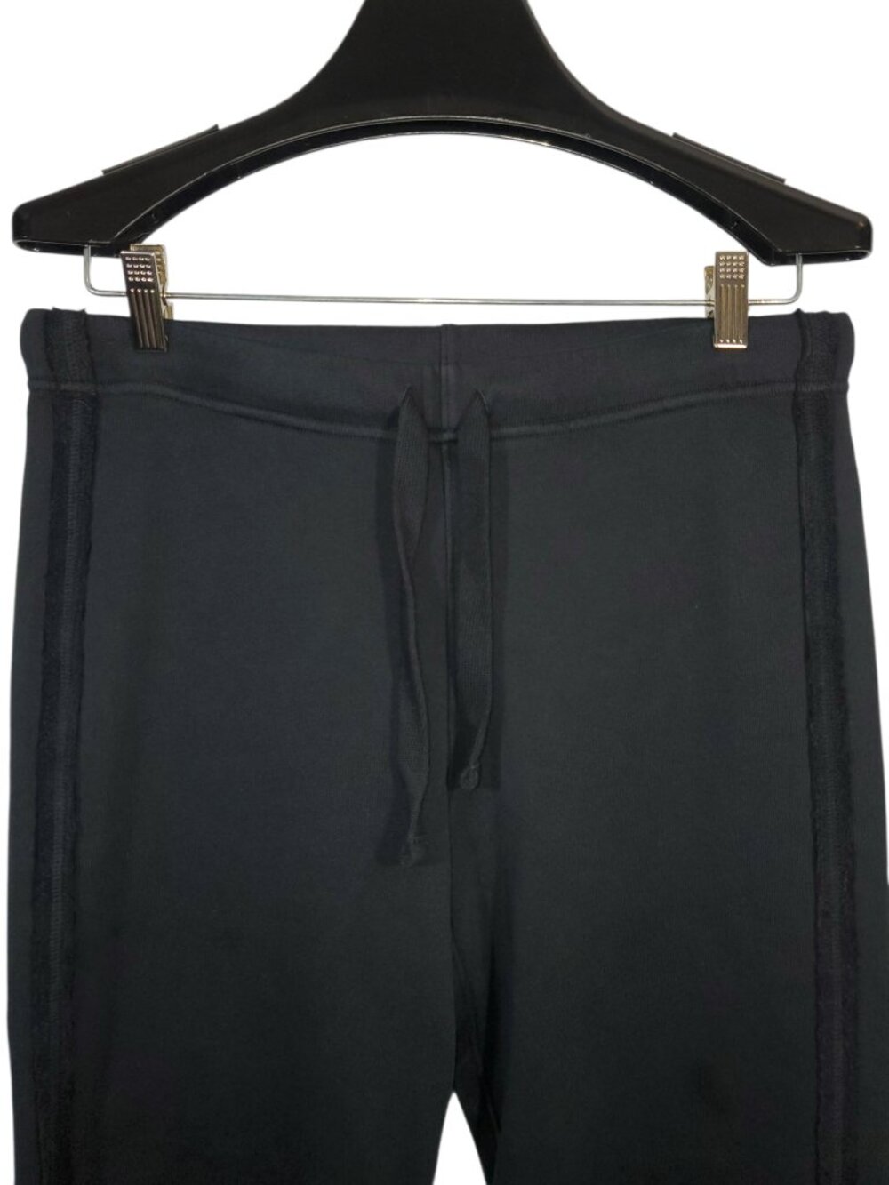Frank & Eileen Sophie Italian Jogger Sweatpants Women's S Black Triple-Terry - Picture 4 of 8